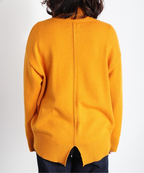 cepo（セポ）の「バックリンキング ハイネックニット（ニット/セーター・レディース・オフホワイト/オレンジ/パープル/ライム/ブラウン・M）」の16枚目の写真