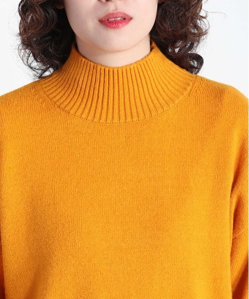 cepo（セポ）の「バックリンキング ハイネックニット（ニット/セーター・レディース・オフホワイト/オレンジ/パープル/ライム/ブラウン・M）」の13枚目の写真