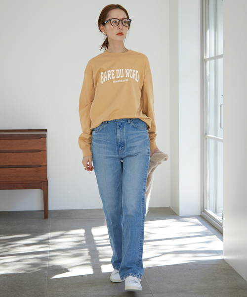 SLOBE IENA（スローブイエナ）の「GARE DU NORDロンTEE（Tシャツ/カットソー・レディース・ベージュ/アイボリー/ネイビー・FREE）」の13枚目の写真