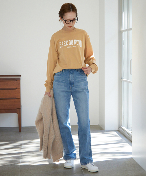 SLOBE IENA（スローブイエナ）の「GARE DU NORDロンTEE（Tシャツ/カットソー・レディース・ベージュ/アイボリー/ネイビー・FREE）」の14枚目の写真