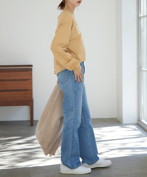 SLOBE IENA（スローブイエナ）の「GARE DU NORDロンTEE（Tシャツ/カットソー・レディース・ベージュ/アイボリー/ネイビー・FREE）」の15枚目の写真