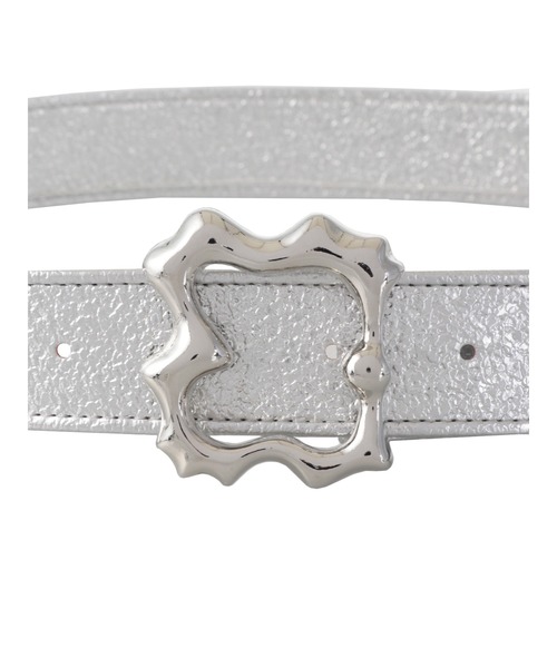 PAMEO POSE（パメオポーズ）の「Melted Metal Belt（ベルト・レディース・ブラック/シルバー・FREE）」の8枚目の写真