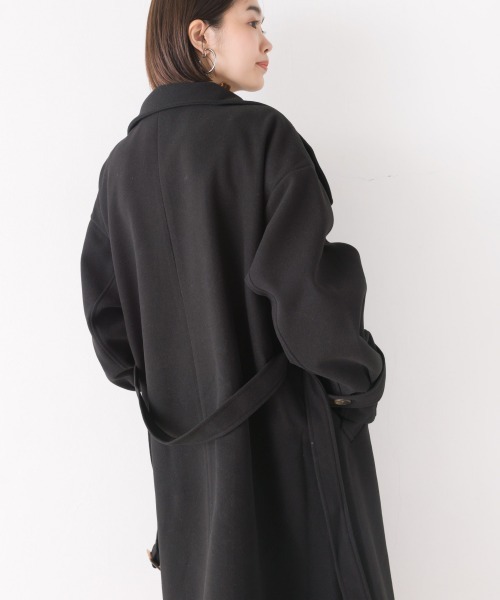 セール】ニットモッサスタンドカラーロングコート（その他アウター