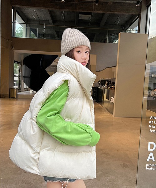 EPICKS(エピックス)の「中綿ベスト(ダウンベスト・レディース・ベージュ/ホワイト/ブラック・L/XX-LARGE/M/XL)」の12枚目の写真