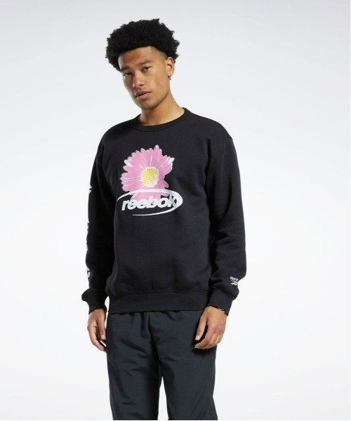 Reebok(リーボック)の「グラフィック クルーネック スウェットシャツ / CL 90s CREW (white)(スウェット・メンズ・ホワイト/ブラック・J/L/J/M/J/XO/J/O/XXX-LARGE/X-LARGE/SMALL/MEDIUM/XX-LARGE/LARGE/X-SMALL)」の2枚目の写真