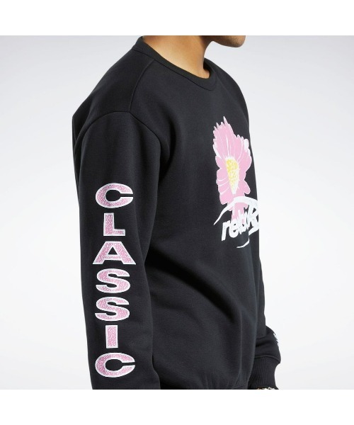 Reebok(リーボック)の「グラフィック クルーネック スウェットシャツ / CL 90s CREW (white)(スウェット・メンズ・ホワイト/ブラック・J/L/J/M/J/XO/J/O/XXX-LARGE/X-LARGE/SMALL/MEDIUM/XX-LARGE/LARGE/X-SMALL)」の7枚目の写真