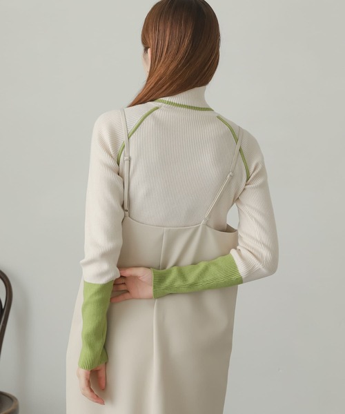 SENSE OF PLACE by URBAN RESEARCH（センスオブプレイスバイアーバンリサーチ）の「ストレッチリブタートルネックセーター（ニット/セーター・レディース・ホワイト系その他/ブラウン系その他/グレー系その他/ブラック系その他・ONE）」の11枚目の写真