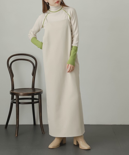 SENSE OF PLACE by URBAN RESEARCH（センスオブプレイスバイアーバンリサーチ）の「ストレッチリブタートルネックセーター（ニット/セーター・レディース・ホワイト系その他/ブラウン系その他/グレー系その他/ブラック系その他・ONE）」の5枚目の写真