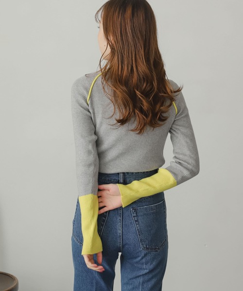 SENSE OF PLACE by URBAN RESEARCH（センスオブプレイスバイアーバンリサーチ）の「ストレッチリブタートルネックセーター（ニット/セーター・レディース・ホワイト系その他/ブラウン系その他/グレー系その他/ブラック系その他・ONE）」の18枚目の写真