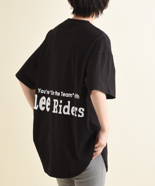 Lee(リー)の「【LEE】ROUNDHEM H/S TEE(Tシャツ/カットソー・レディース・ブラック/ホワイト・FREE)」の2枚目の写真