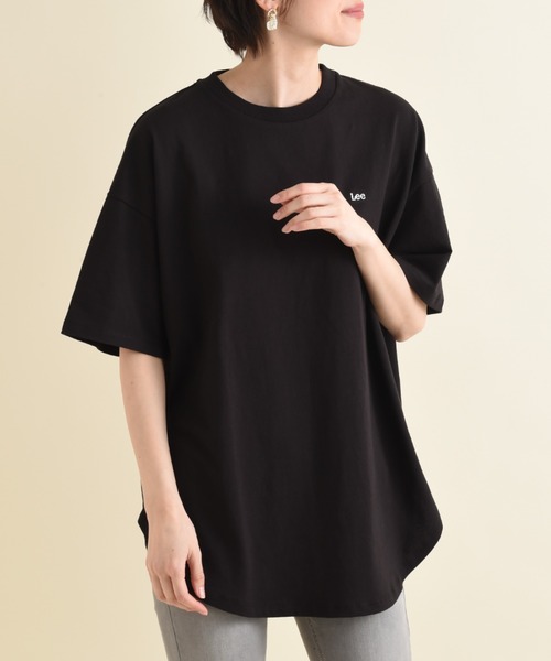 Lee(リー)の「【LEE】ROUNDHEM H/S TEE(Tシャツ/カットソー・レディース・ブラック/ホワイト・FREE)」の4枚目の写真