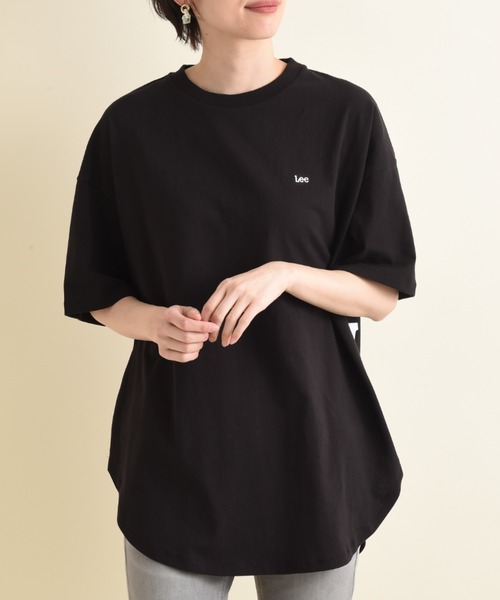 Lee(リー)の「【LEE】ROUNDHEM H/S TEE(Tシャツ/カットソー・レディース・ブラック/ホワイト・FREE)」の9枚目の写真