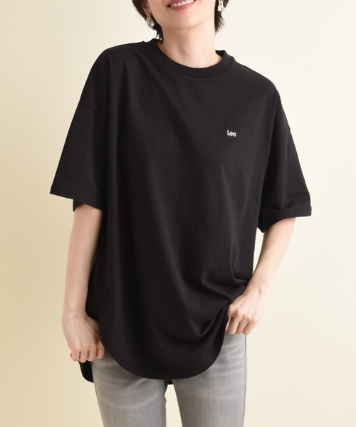 Lee(リー)の「【LEE】ROUNDHEM H/S TEE(Tシャツ/カットソー・レディース・ブラック/ホワイト・FREE)」の3枚目の写真