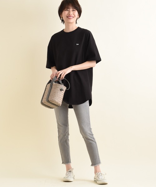 Lee(リー)の「【LEE】ROUNDHEM H/S TEE(Tシャツ/カットソー・レディース・ブラック/ホワイト・FREE)」の10枚目の写真