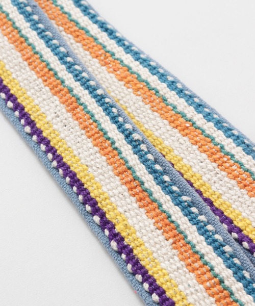 チャイハネ（チャイハネ）の「【チャイハネ】ネパール手織りコットンベルト（ベルト・レディース・ホワイト/パープル/ホワイト×ブルー/イエロー系その他/レッド系その他/ブルー/ブルー系その他/グリーン/レッド/ダークブルー/グリーン系その他・FREE）」の17枚目の写真