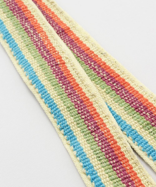 チャイハネ（チャイハネ）の「【チャイハネ】ネパール手織りコットンベルト（ベルト・レディース・ホワイト/パープル/ホワイト×ブルー/イエロー系その他/レッド系その他/ブルー/ブルー系その他/グリーン/レッド/ダークブルー/グリーン系その他・FREE）」の18枚目の写真