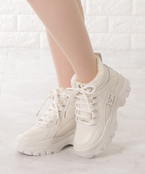 【 】Platform Laceup 厚底スニーカー 関税/送料込み セール】ローカット 厚底 レースアップ キャンバス スニーカー