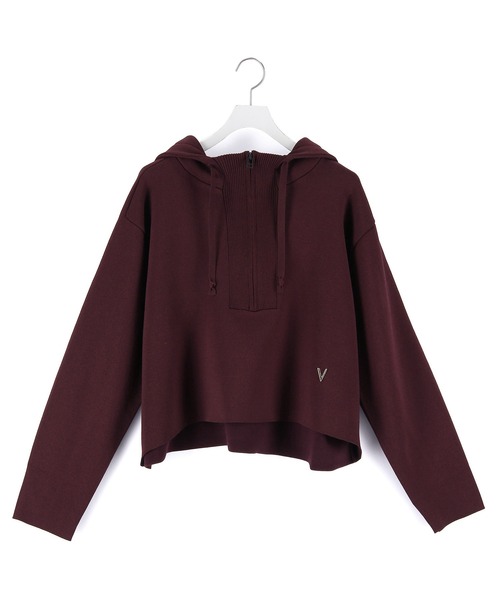 venit(ヴェニット)の「【venit】DOUBLE FACE KNIT FOODIE(パーカー・レディース・イエロー/ダークブラウン・38)」の9枚目の写真