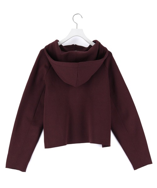 venit(ヴェニット)の「【venit】DOUBLE FACE KNIT FOODIE(パーカー・レディース・イエロー/ダークブラウン・38)」の10枚目の写真
