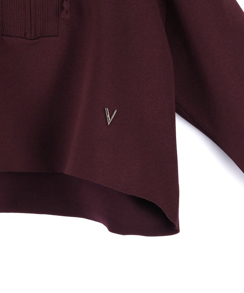 venit(ヴェニット)の「【venit】DOUBLE FACE KNIT FOODIE(パーカー・レディース・イエロー/ダークブラウン・38)」の14枚目の写真