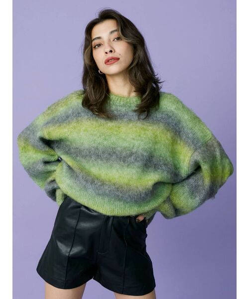 EVRIS（エヴリス）の「フェイクレザーショートパンツ（その他パンツ・レディース・ブラック/アイボリー・MEDIUM/SMALL）」の18枚目の写真