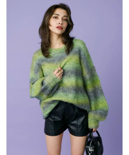 EVRIS（エヴリス）の「フェイクレザーショートパンツ（その他パンツ・レディース・ブラック/アイボリー・MEDIUM/SMALL）」の21枚目の写真