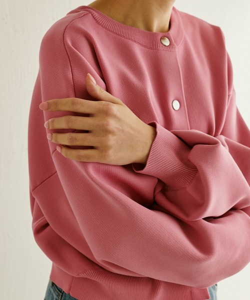 COLLAGE GALLARDAGALANTE(コラージュガリャルダガランテ)の「クロップド3WAYカーデ(カーディガン/ボレロ・レディース・ピンク/ホワイト・FREE)」の5枚目の写真