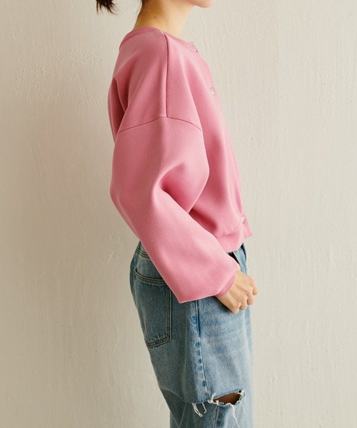 COLLAGE GALLARDAGALANTE(コラージュガリャルダガランテ)の「クロップド3WAYカーデ(カーディガン/ボレロ・レディース・ピンク/ホワイト・FREE)」の10枚目の写真