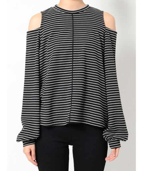 EMODA（エモダ）の「ショルダーカットルーズトップス（Tシャツ/カットソー・レディース・グリーン/アイボリー/ブラック/その他・FREE）」の22枚目の写真