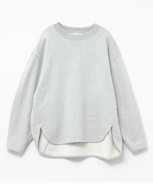 RNA-N（アールエヌエーエヌ）の「M1996 反毛オーガニック裏毛プルオーバー（スウェット・レディース・杢グレー/インディゴブルー/ブルー・MEDIUM）」の2枚目の写真