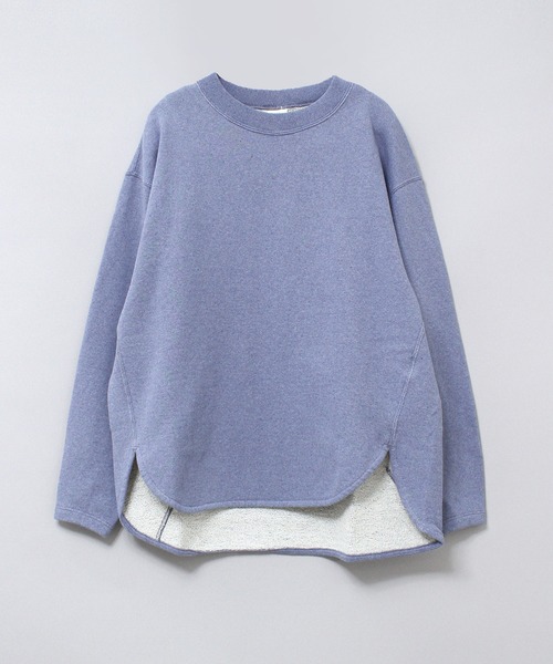 RNA-N（アールエヌエーエヌ）の「M1996 反毛オーガニック裏毛プルオーバー（スウェット・レディース・杢グレー/インディゴブルー/ブルー・MEDIUM）」の22枚目の写真