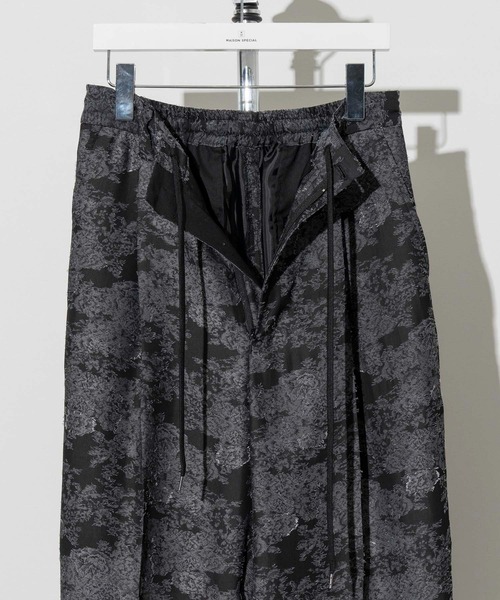期間限定値下げ メゾンスペシャル ダマスクジャガードワンタックワイドパンツ MAISON SPECIAL（メゾンスペシャル）の「《UNISEX》Damask