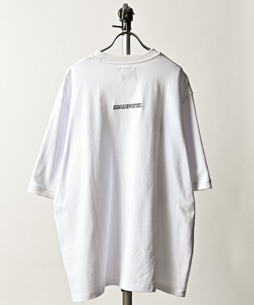 ADAM PATEK(アダムパテック)の「【ADAMPATEK/アダムパテック】groupie college Logo looose TビッグシルエットTシャツ(Tシャツ/カットソー・レディース・ホワイト/グレー/ブラック・1/2/3)」の6枚目の写真
