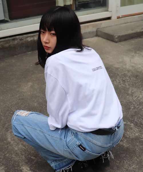ADAM PATEK(アダムパテック)の「【ADAMPATEK/アダムパテック】groupie college Logo looose TビッグシルエットTシャツ(Tシャツ/カットソー・レディース・ホワイト/グレー/ブラック・1/2/3)」の21枚目の写真