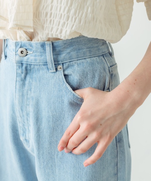 OLIVE des OLIVE(オリーブデオリーブ)の「脚長ワイドデニムパンツ(デニムパンツ・レディース・ブルー/サックスブルー・FREE)」の21枚目の写真