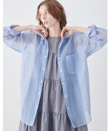 Bshop（ビショップ）の「迷迭香 | 〈別注〉ナイロン メッシュシャツ