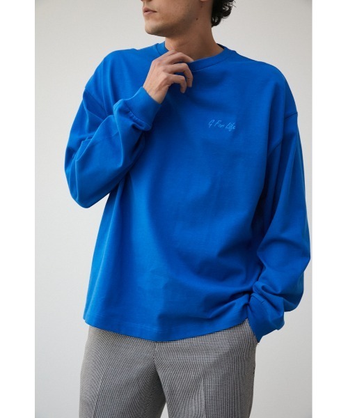 AZUL by moussy(アズールバイマウジー)の「BIG HEAVY WEIGHT Tシャツ/ビッグヘビーウェイトT(Tシャツ/カットソー・メンズ・ホワイト/ブラック/ブルー・FREE)」の3枚目の写真