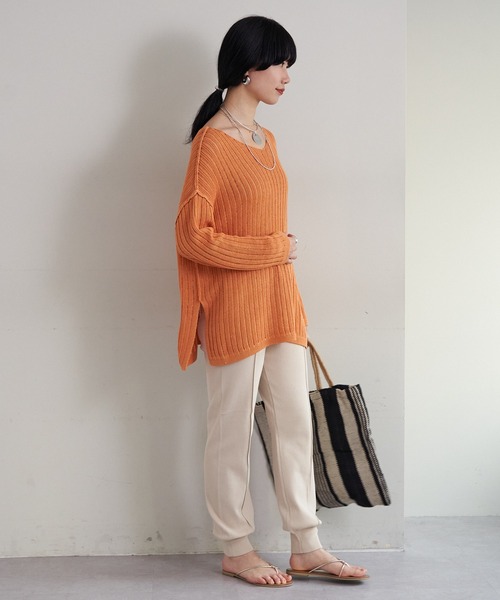 SHENERY（シーナリー）の「ニットジョガーパンツ（その他パンツ・レディース・ライトグレー/アイボリー・FREE）」の20枚目の写真