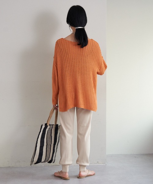 SHENERY（シーナリー）の「ニットジョガーパンツ（その他パンツ・レディース・ライトグレー/アイボリー・FREE）」の4枚目の写真