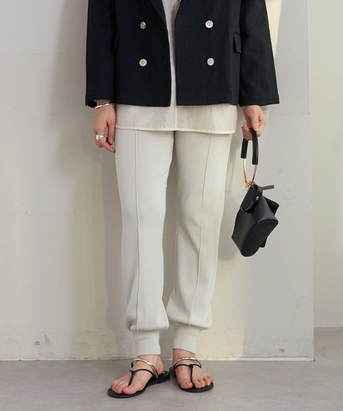 SHENERY（シーナリー）の「ニットジョガーパンツ（その他パンツ・レディース・ライトグレー/アイボリー・FREE）」の16枚目の写真