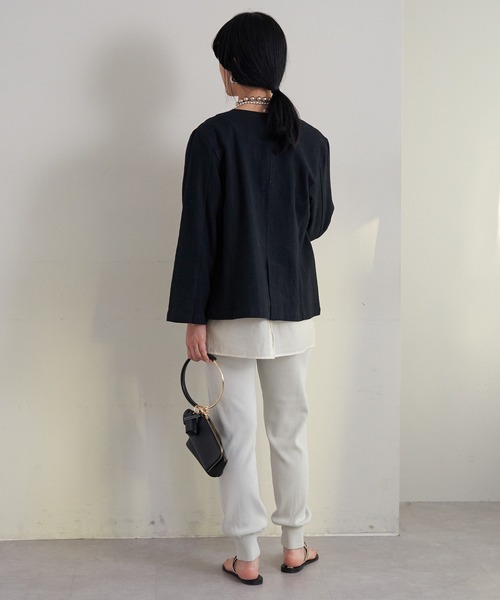 SHENERY（シーナリー）の「ニットジョガーパンツ（その他パンツ・レディース・ライトグレー/アイボリー・FREE）」の12枚目の写真