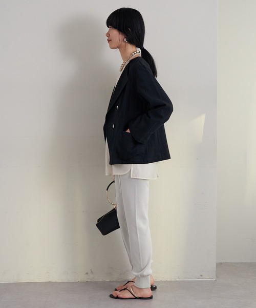 SHENERY（シーナリー）の「ニットジョガーパンツ（その他パンツ・レディース・ライトグレー/アイボリー・FREE）」の18枚目の写真