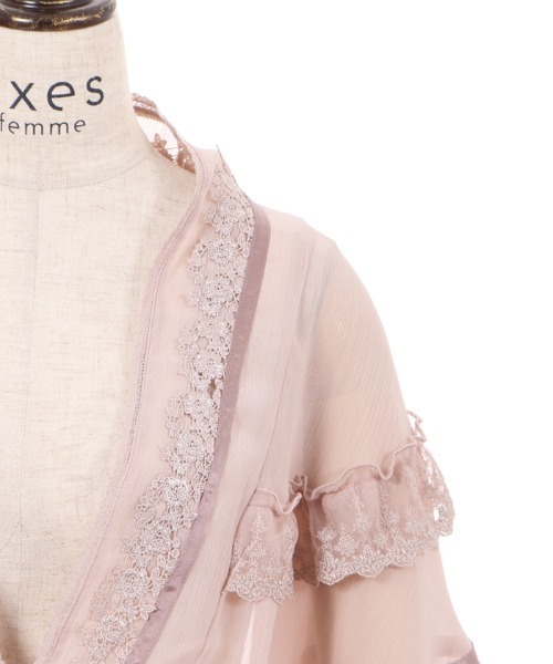 axes femme（アクシーズファム）の「楊柳シフォンレースショール
