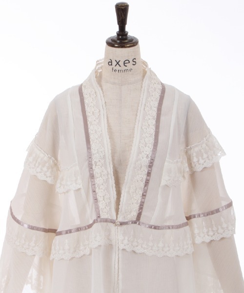axesfemme揚柳シフォンレースショール Amazon | [アクシーズファム] 楊柳シフォンレースショール