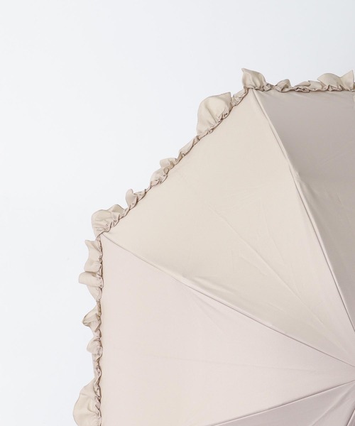 Cepica（セピカ）の「【pink trick / ピンクトリック】フリル完全遮光2段折傘(晴雨兼用)（折りたたみ傘・レディース・ライトパープル/ブラック/オフホワイト/グレイッシュベージュ/ピンク・FREE）」の20枚目の写真