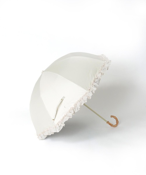 Cepica（セピカ）の「【pink trick / ピンクトリック】フリル完全遮光2段折傘(晴雨兼用)（折りたたみ傘・レディース・ライトパープル/ブラック/オフホワイト/グレイッシュベージュ/ピンク・FREE）」の19枚目の写真