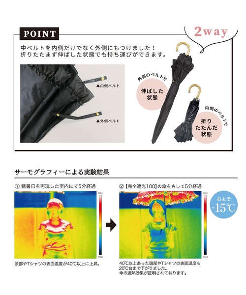 pinktrick♡2段折りたたみ日傘フリルベビーピンク 遮光100 pink trick 日傘 完全遮光 折りたたみ傘 軽量 晴雨兼用