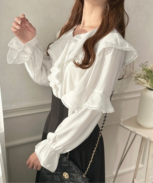 apres jour(アプレジュール)の「アソートフリルラッフルブラウス【ZOZOTOWN限定アイテム】(シャツ/ブラウス・レディース・ホワイト系その他/ブラック/ブラック系その他/オフホワイト・フリー/X-LARGE)」の19枚目の写真