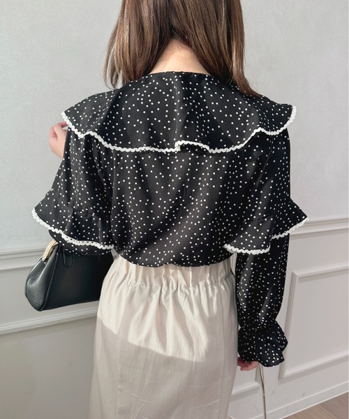 apres jour(アプレジュール)の「アソートフリルラッフルブラウス【ZOZOTOWN限定アイテム】(シャツ/ブラウス・レディース・ホワイト系その他/ブラック/ブラック系その他/オフホワイト・フリー/X-LARGE)」の22枚目の写真