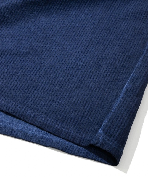 AOZORA(アオゾラ)の「AOZORA/アオゾラ 刺し子WAVEムラピグメントTシャツ(Tシャツ/カットソー・メンズ・ネイビー/ブルー・MEDIUM/LARGE/X-LARGE)」の5枚目の写真